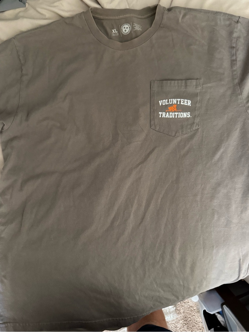 Volunteer Traditions Pocket Tee - Gray - Unbranded